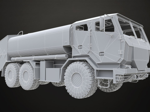 Military Truck V2 - Tanker 3D 模型