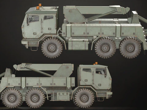 군용 트럭 V2 - 구조차 3D 모델