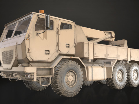 Military Truck V2 - Wrecker 3D Model