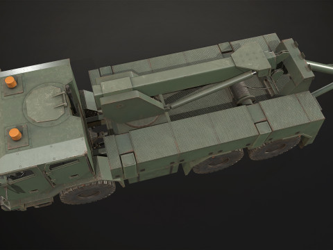 Military Truck V2 - Wrecker 3D Model