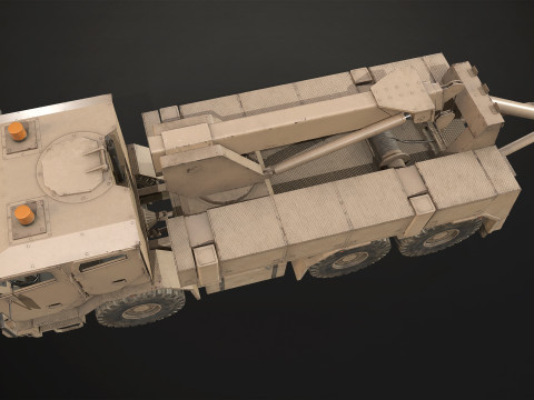 Military Truck V2 - Wrecker 3D Model