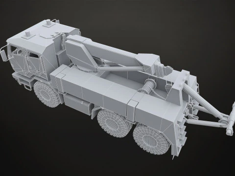 군용 트럭 V2 - 구조차 3D 모델