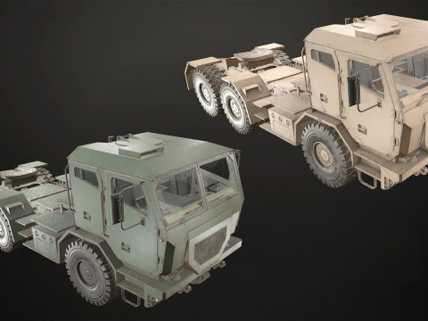 Military Truck V2 - Pack 1 3D Model