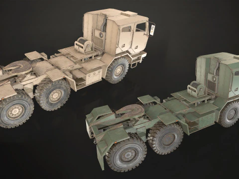 Military Truck V2 - Pack 1 3D Model