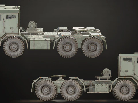 Military Truck V2 - Pack 1 3D Model