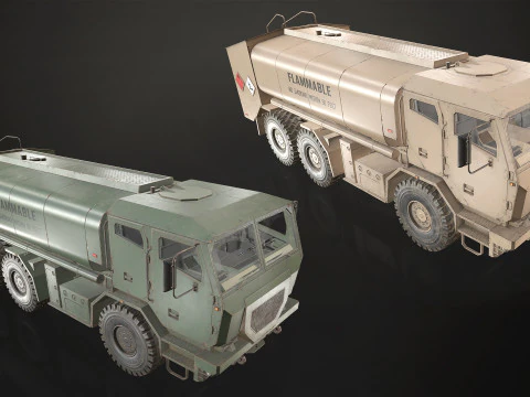 Military Truck V2 - Pack 1 3D Model