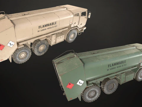 Military Truck V2 - Pack 1 3D Model
