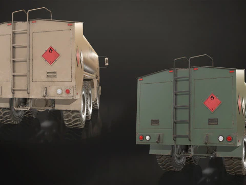 Military Truck V2 - Pack 1 3D Model