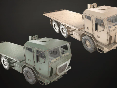 Military Truck V2 - Pack 1 3D Model