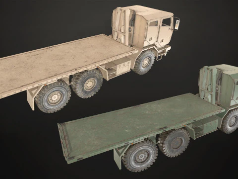 Military Truck V2 - Pack 1 3D Model