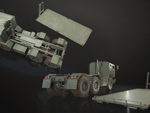 Military Truck V2 - Pack 1 Modello 3D