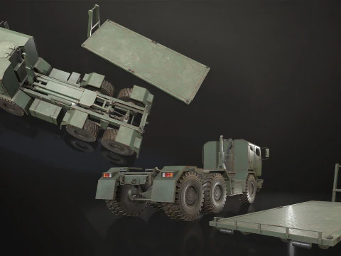 Military Truck V2 - Pack 1 3D Model