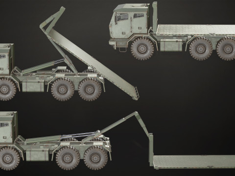 Military Truck V2 - Pack 1 Modello 3D