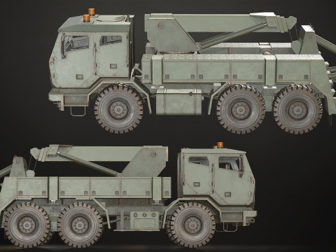 Military Truck V2 - Pack 1 Modello 3D
