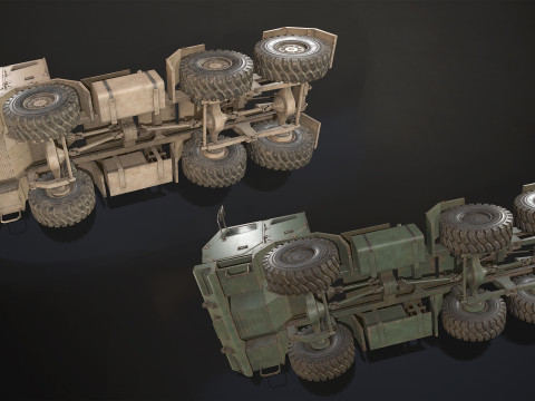 Military Truck V2 - Pack 1 Modello 3D