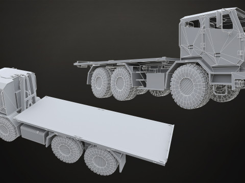 Military Truck V2 - Pack 1 Modello 3D