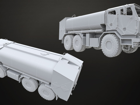 Military Truck V2 - Pack 1 Modello 3D