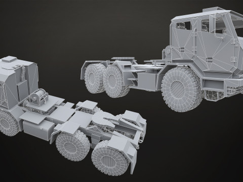 Military Truck V2 - Pack 1 Modello 3D