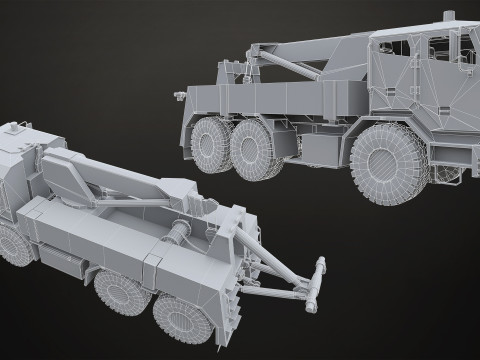 Military Truck V2 - Pack 1 Modello 3D