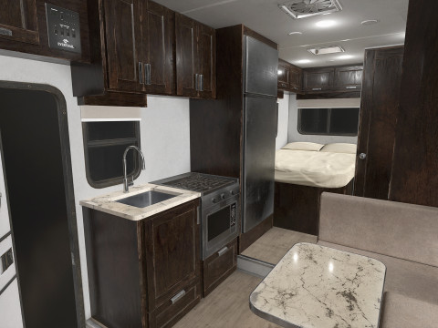 Class C RV Motorhome - Low Poly Modèle 3D