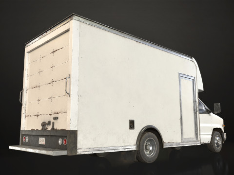 中型トラック V1 - ボックスバン 3Dモデル