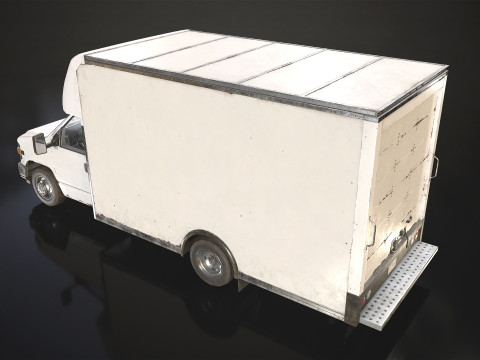 中型トラック V1 - ボックスバン 3Dモデル