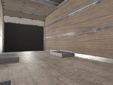 中型トラック V1 - ボックスバン 3Dモデル