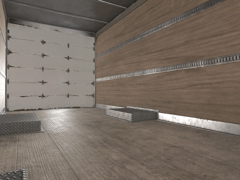 中型トラック V1 - ボックスバン 3Dモデル