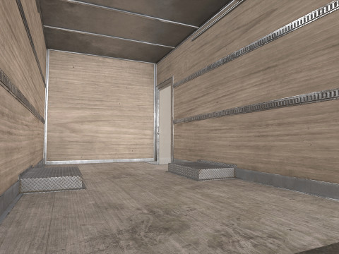 中型トラック V1 - ボックスバン 3Dモデル