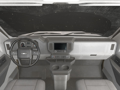 中型トラック V1 - ボックスバン 3Dモデル