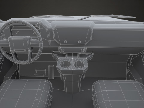 中型トラック V1 - ボックスバン 3Dモデル
