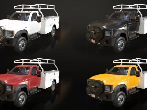 Medium Duty VX400S - Service Truck 3D Model