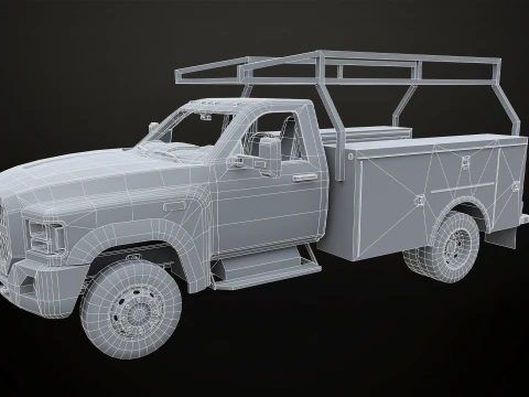 Medium Duty VX400S - Service Truck 3D Model