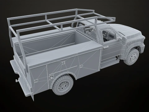 Medium Duty VX400S - Service Truck 3D Model