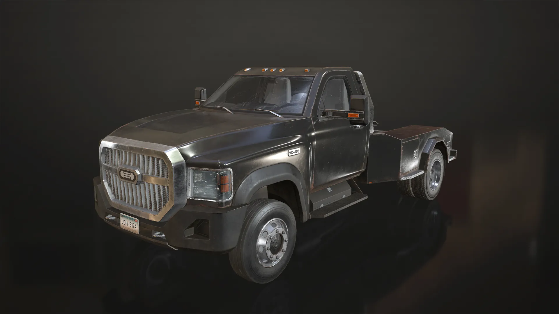 Medium Duty Truck VX400S - Hauler 3D Model .c4d .max .obj .3ds .fbx .stl .blend 