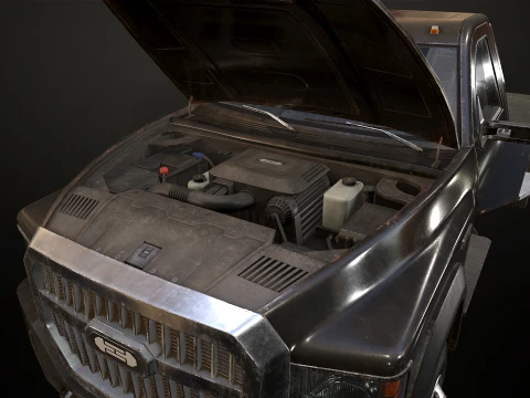 Medium Duty Truck VX400S - Hauler 3D Model