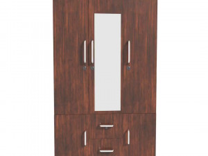 wooden wardrobe 3D मॉडल