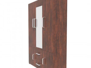 wooden wardrobe Modèle 3D