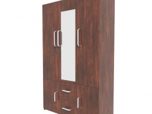 wooden wardrobe Modèle 3D