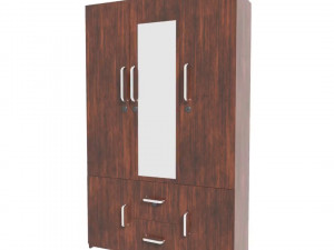 wooden wardrobe Modèle 3D