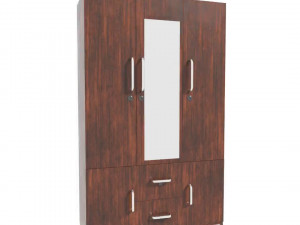 wooden wardrobe Modèle 3D