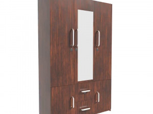 wooden wardrobe Modèle 3D