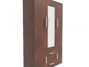 wooden wardrobe Modèle 3D