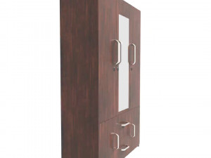 wooden wardrobe Modèle 3D