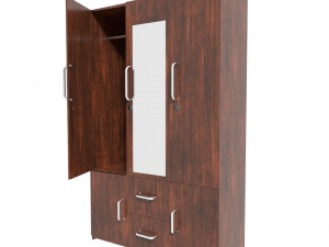 wooden wardrobe Modèle 3D