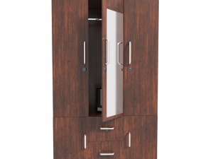 wooden wardrobe Modèle 3D