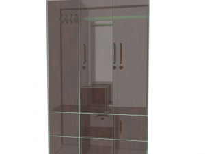 wooden wardrobe Modèle 3D