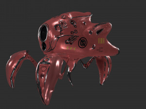 robo spider sci-fi Modèle 3D