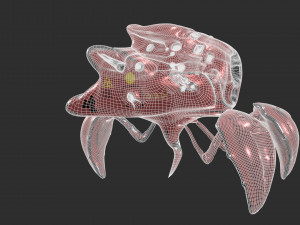 robo spider sci-fi Modèle 3D