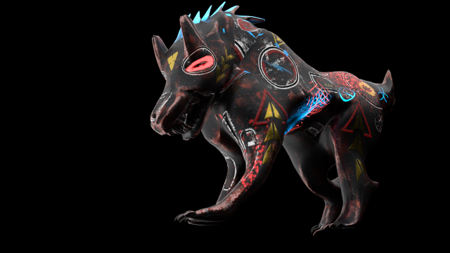 robo wolf sci-fi 3D मॉडल .c4d .max .obj .3ds .fbx .stl .blend 